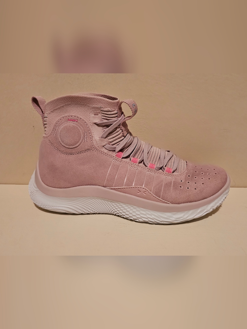 Under Armour Curry 4 FloTro Basketball Pink Shoes Men's  Sz 8 / Women's Sz 9.5